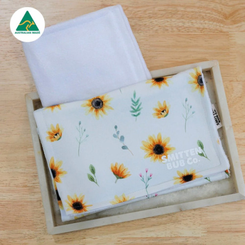 SUNFLOWER | Burp Cloth – Smitten Bub Co.