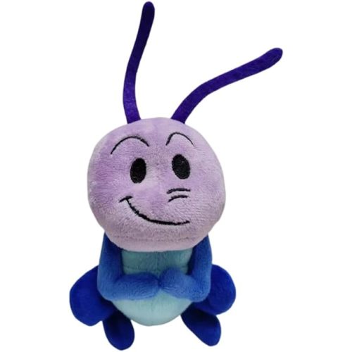 Mulan Cricket Plush CRI-kee Blue Purple Mini Bean Bag Plush Toy 6in