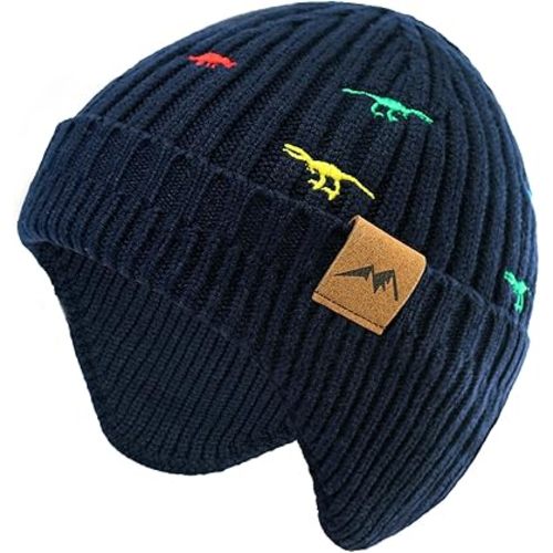 POXIMI Baby Boy Winter Hat Toddler Warm Beanie Girl Knit Hats with Earflap Kid Cute Earmuffs