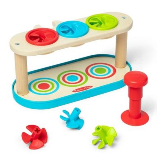 Melissa & Doug Match & Push Spinning Tops Wooden Developmental Skills Learning Toy : Target