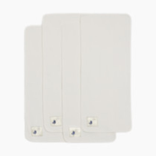 Small Story Burp Cloth (4 Pack) - White