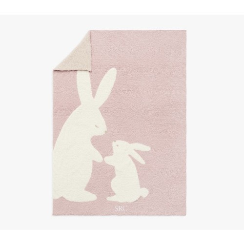 Fuzzy Bunny Baby Blanket