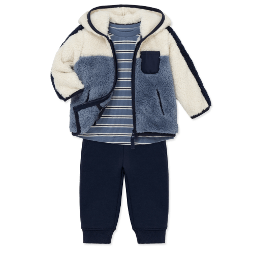Colorblock 3-Piece Sherpa Set (12M-24M)