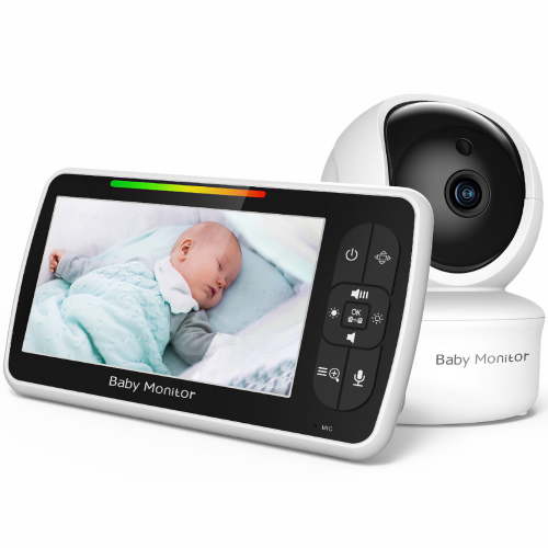 5-Inch HD Baby Monitor, Two-Way Audio Infrared Night Vision Baby Monitor