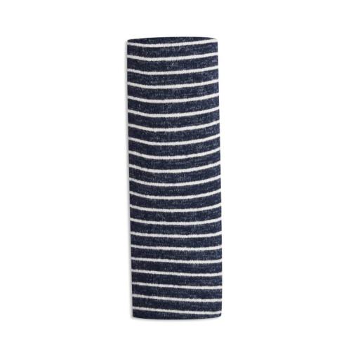 snuggle knit™ swaddle blanket - navy stripe