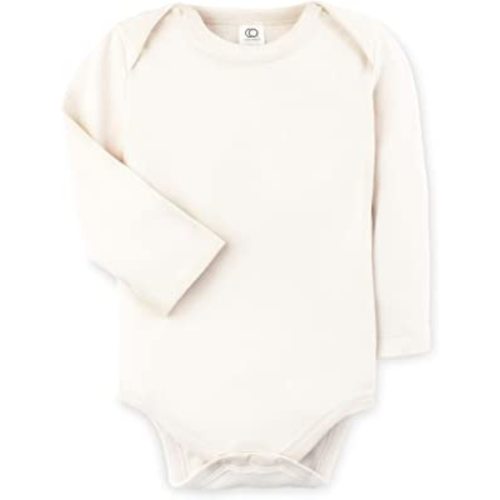 Colored Organics Unisex Baby Organic Cotton Bodysuit - Long Sleeve Infant One Piece