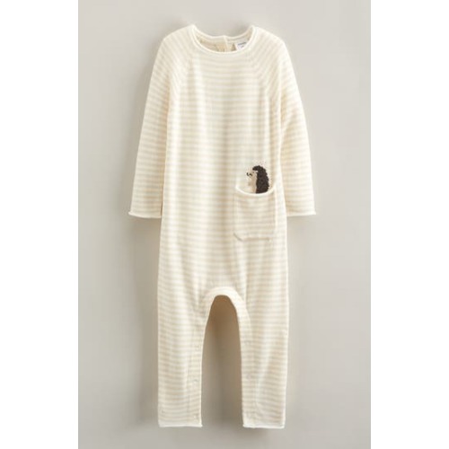 Nordstrom Stripe Embroidered Pocket Romper | Nordstromrack