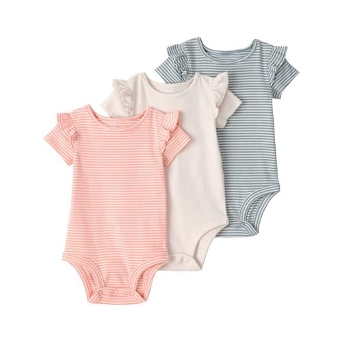 little planet by carter's unisex-baby 3-pack Short Sleeve Bodysuits Made With Organic Cotton