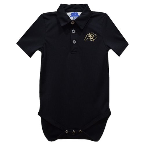 Infant Vive La Fete Black Colorado Buffaloes Polo Bodysuit