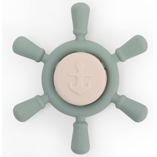 Suction Spinning Toy, Silicone Toddler Sensory Toys for Bath Toys Birthday Gift (Shifting Sand&Sage)