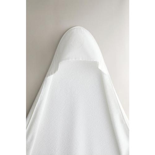 EMBROIDERED HOODED BABY TOWEL - Oyster-white | ZARA United States