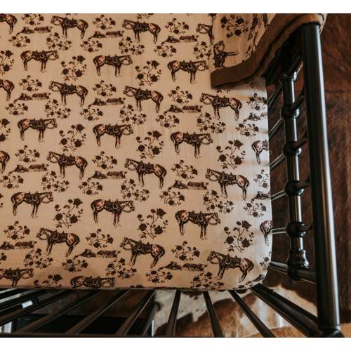 Prairie Rose Bamboo Muslin Crib Sheet – Cowkid Clothing Company