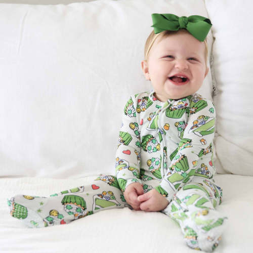 Shamrock Sweets Zipper Footie