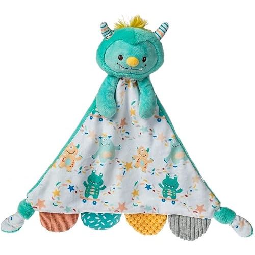 Mary Meyer Lovey Stuffed Animal Activity Blanket Plush Soft Snuggle Toy, 12-Inches, Mookie Monster