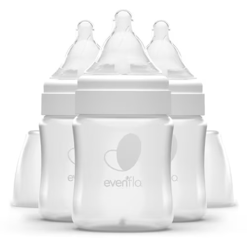 EVENFLO FEEDING Balance + Wide Neck Baby Bottles, 3x5oz Bottles