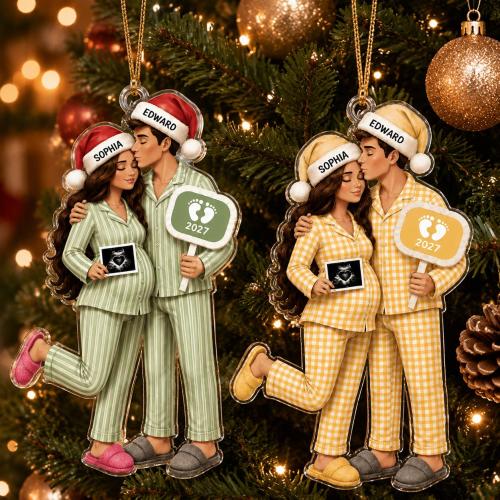 Personalised Bump's First Christmas Ornament, See You In 2026 Baby's Ornament, Expecting Parents, Baby Announcement, Pregnancy Ornament