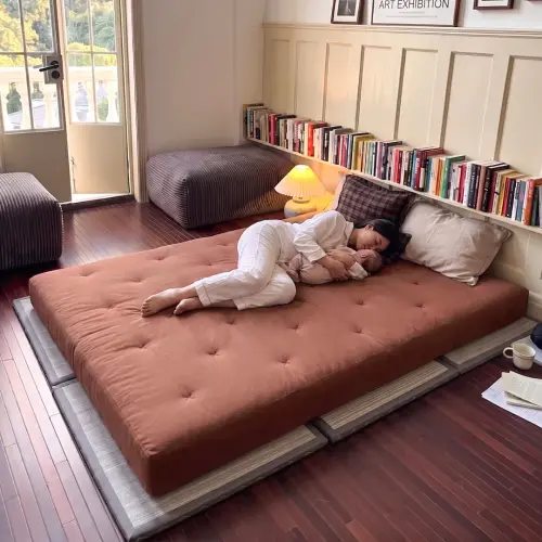 Classic Floor Mattress, full size, 6 inch, color khaki or cinnamon