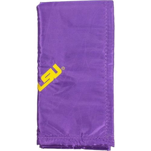 Comfy Feet Everything Comfy LSU Tigers Silky and Super Soft Plush Baby Blanket, 28" x 28"