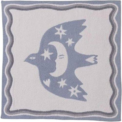 Barefoot Dreams® CozyChic® Desert Bird Receiving Blanket, Sea Spray Multi, 30"x30"