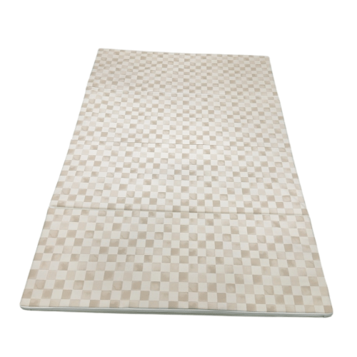 House of Noa Tumbling Mat, 4x6, Checker Almond