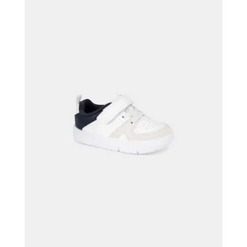 Baby Boy Every Step® First Walker Color Block Sneakers - Green/White/Tan | Carter's