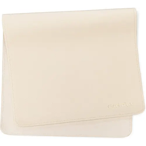 Vegan Leather Baby Changing Mat - Multipurpose Portable Wipeable Diaper Pad - Foldable for Travel (16 x 30 in) (Cream)