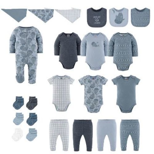 The Peanutshell Gentle Giant Baby Boy Clothing Set, Baby Boy Clothes, 0-3 Months, 23 Piece Set