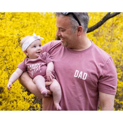 Dad & Daddy's Girl. Father's Day gift for Father and Daughter. Father and baby girl gift. Matching Dad and Daughter t-shirts. New dad gift.