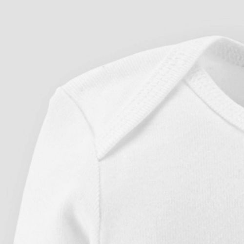 Carter's Just One You® Baby 4pk Short Sleeve Bodysuit - White 3M: Cotton Crew Neck, Tagless, Crotch Snap