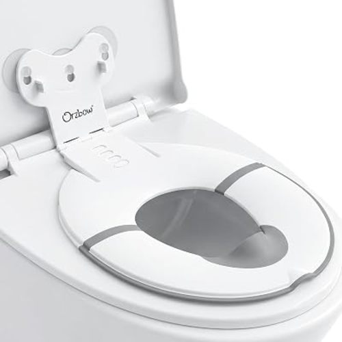Orzbow Potty Training Seat for Toilet, Foldable, Travel for Toddlers, White