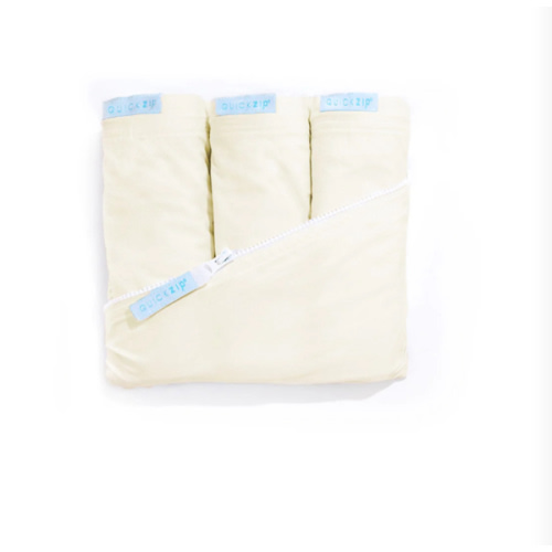 Crib Zip Sheet Starter Pack - Crib 3-Pack / Ivory