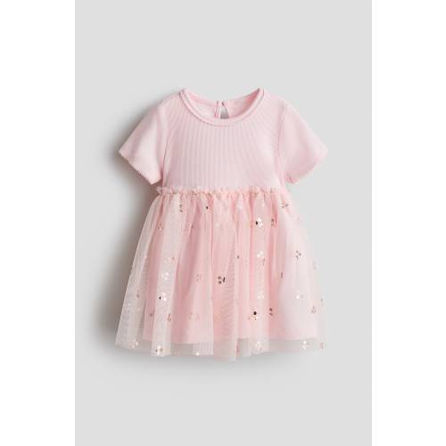 DRESS WITH TULLE SKIRT