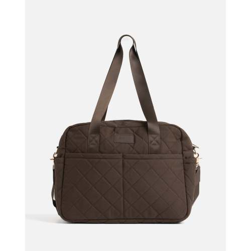 Chocolate Quilted Nappy Bag