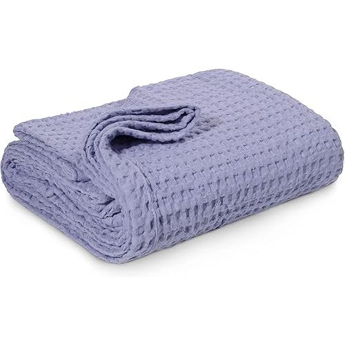 Simka Rose Waffle Baby Blanket Cotton Soft Breathable Swaddle Blanket for Baby Nursery, Stroller & Crib Blanket - Baby Receiving Blankets for Boys & Girls Gender Neutral Toddler Blanket
