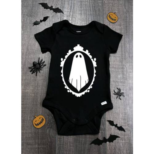 Ghost,Vintage,GhostVintage,vintageghost,frame,Scary, halloween,goth,emo,ghostbabyonsie, horror,vintage frame,Alternative Baby Clothes