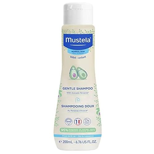 Mustela Baby Gentle Shampoo with Natural Avocado - Hair Care for Kids of all Ages & Hair Types - Tear-Free & Biodegradable Formula - Various Sizes - 1 or 2-Pack