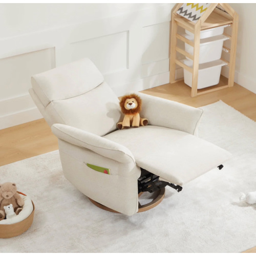 Vinca Power Swivel Nursery Glider Recliner with Power Lumbar & Headrest