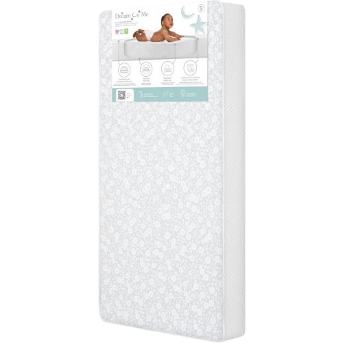 Dream On Me Breathable Orthopedic Extra Firm Crib & Toddler Mattress, Blue/White