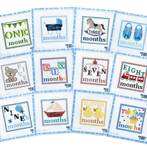 12 Month Milestone Canvas Collection - Full Color