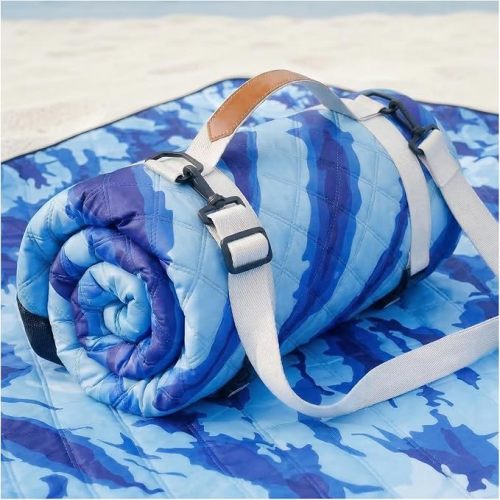 Genovega Waterproof Sandproof Beach Blanket Picnic Outdoor Mat Rug Extra Large Foldable Sand Free Big Giant XL Towel Car Essential Roadtrip Gadget Rv Accessories Gear Must Have Hiking Item Necessities