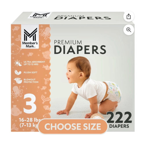 Member's Mark Premium Baby Diapers, Size 3 - Samsclub.com