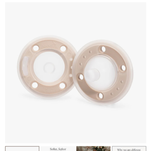 Ninni Pacifier Oatmeal 2 Pack