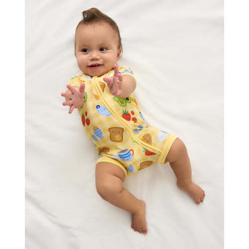 Breakfast Bunch Shorty Zippy | Little Sleepies