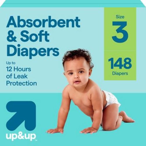 Disposable Diapers - Size 3 - 148ct - up&up™