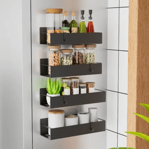 Metal Magnetic Spice Storage Rack Organizer for Refrigerator | Holiday Sales TikTok Shop