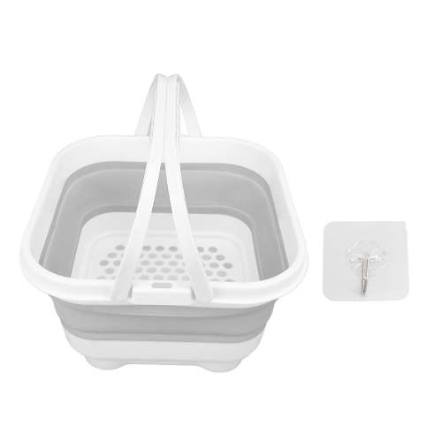 BOKYAN Foldable Bath Toy & Toiletry Storage Bin with Removable Base, Quick Drain, High Capacity, Cute Design