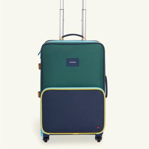 STATE Bags | Logan Suitcase Color Block Green/Navy