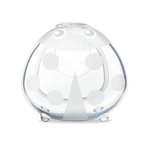 haakaa Ladybug Milk Collector Breast Shells Nursing Cup Silicone Breast Milk Collectors Milk Savers for Breastfeeding Nipple Shells Protect Sore Nipples Extra-Soft and Reusable - 2.5oz, 1 pc