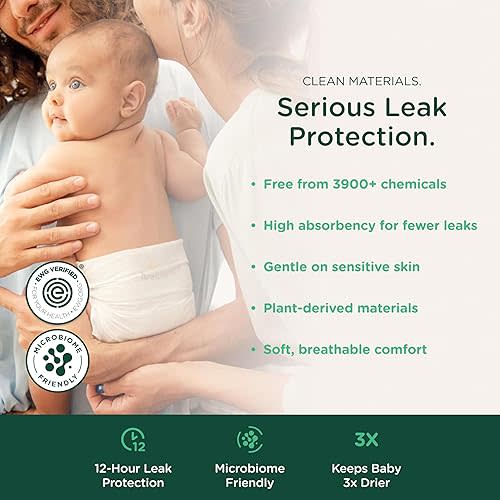 Healthy Baby Newborn Diapers 32 Count