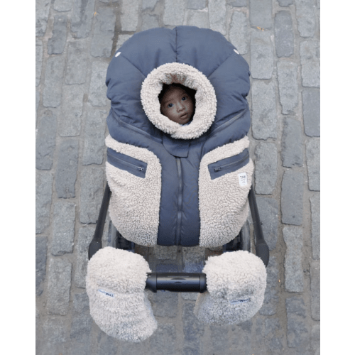 Car Seat Cocoon - Teddy Appliqué